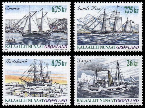 Greenland 2003 ships sailing - ships,,