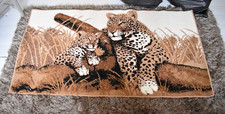 Leopard Pattern Floor Rug 100% Polypropylene Made in Belgium Jungle   (j)