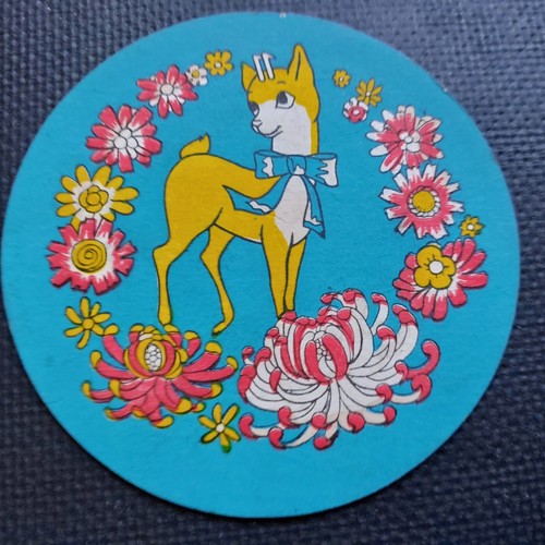 Babycham beer mat - babycham, vintage