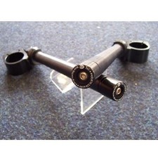 R&G Bar End Sliders Black (Plain Bars) Ducati 996R 2001