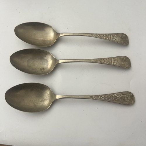 Nickel silver spoons vintage - silver,