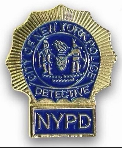 Detective pin badge - ., blue