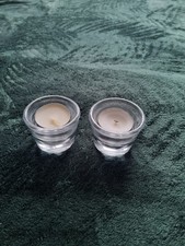 X2 Clear Glass Tea Light