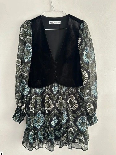Zara dress boho waistcoat