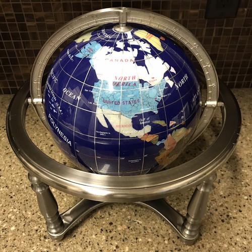 Lapis blue gemstone tabletop - blue,