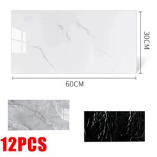 12X PVC Marble Tiles Wall