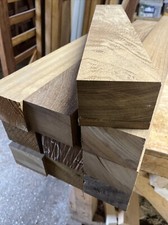 IROKO HARDWOOD TIMBER - BUNDLE OF X10 (AFRICAN TEAK) 70mm x 94mm x 600mm Blanks
