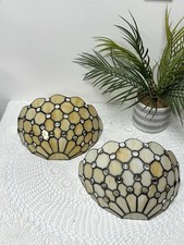 Pair Of Tiffany Style Wall Scones