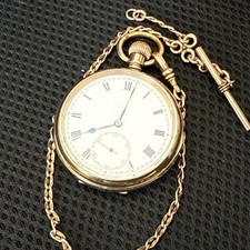 Gold plated pocketwatch - gold,
