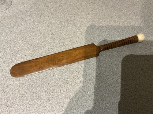 Antique treen wooden cricket - wooden,