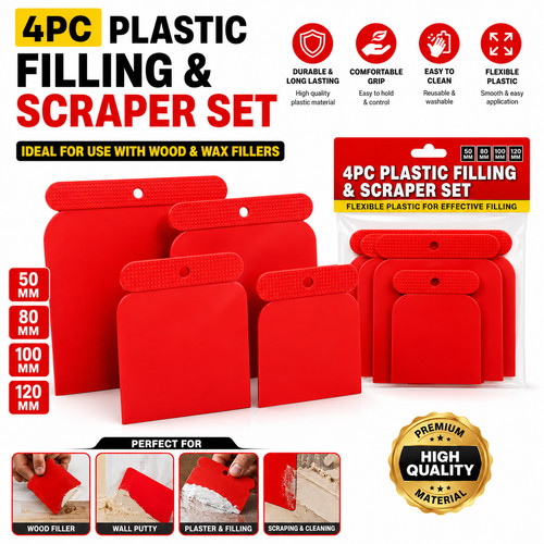 4pcs plastic filling scraper - 4pcs,