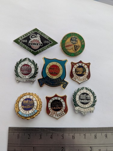 Aslef vintage enamel badge - aslef,