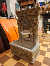 Rare Resin Tutankhamun Egyptian Pharaoh Tabletop indoor Water Feature 28x18cm *