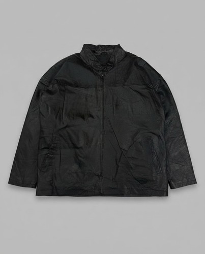 Vintage 90s black real leather - vintage,