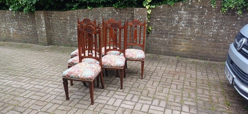 Set antique carved - 6,