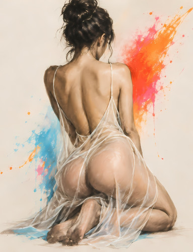 Abstract women naked nude - naked,