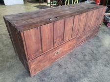 20thC large pine storage box