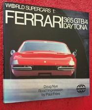 FERRARI DAYTONA 365 WORLD SUPERCARS Doug Nye Paul Frère 1984 First 