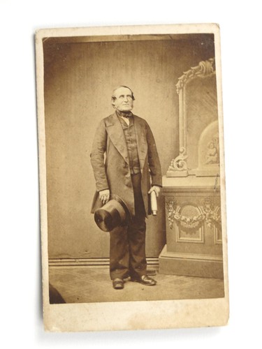 Victorian man top hat portrait - victorian,
