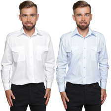 Mens Pilot Shirt Long Sleeve