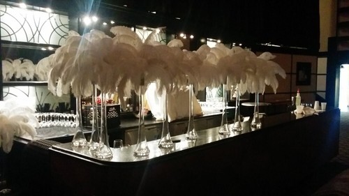Ostrich feather centerpiece - ostrich,