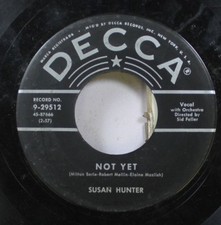 Rock 45 Susan Hunter - Not Yet