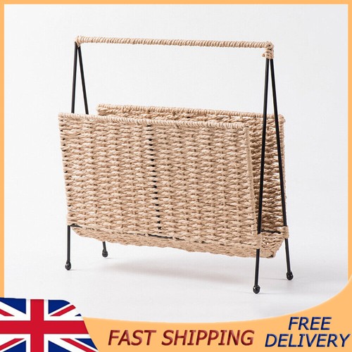 Paper rope woven bookshelf - paper,