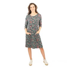 Womens Weird Fish Navy Dress