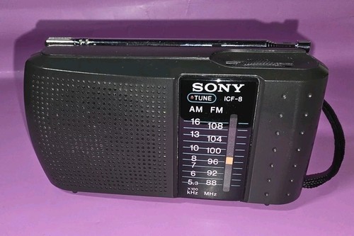 Sony icf portable - icf-8, am/fm