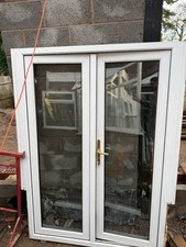 External UPVC double Glazed French Doors with frame
