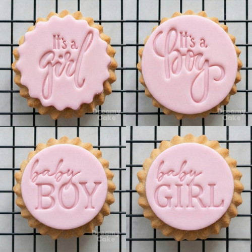 Baby boy girl cookie - boy,