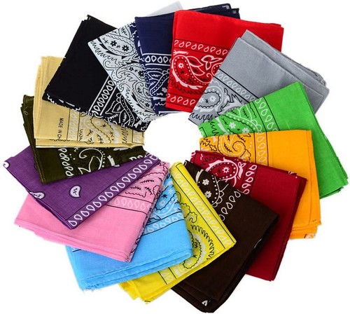 Paisley bandana cotton head - paisley,