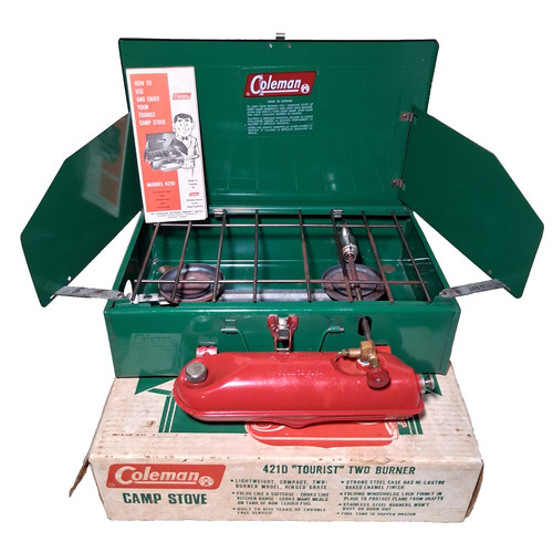 Vtg coleman camp - stove, 421d