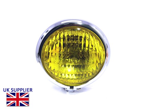 Motorbike headlight yellow - motorbike,
