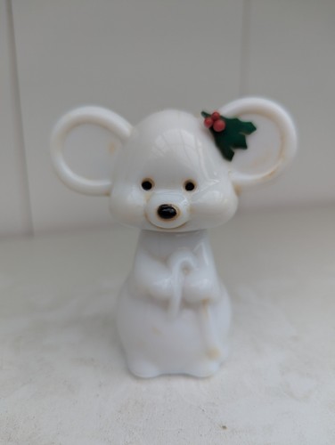 Vintage avon white glass merry - white,
