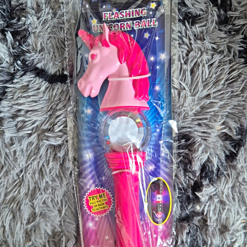Flashing light unicorn ball - light-up,