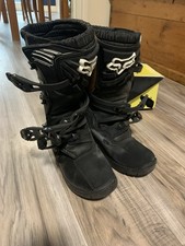 Fox Comp3 Youth Size 6 Motorbike Boots Black