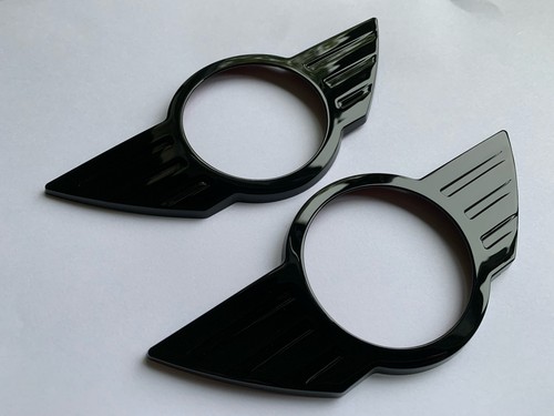 Gloss black badge covers fits - black,
