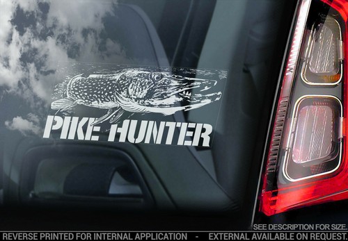 Pike hunter sticker car - pike,