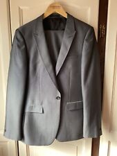 MENS 2-PC IMMACULATE SUIT BY VENTUNO 21 DARK GREY 40R EURO 50 W34/L31
