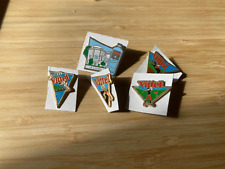 Vintage Lot of 5 Vittel Water Pins Badges Bundle