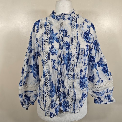 River island blue white - island, floral