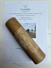 WW1 memorial scroll postal