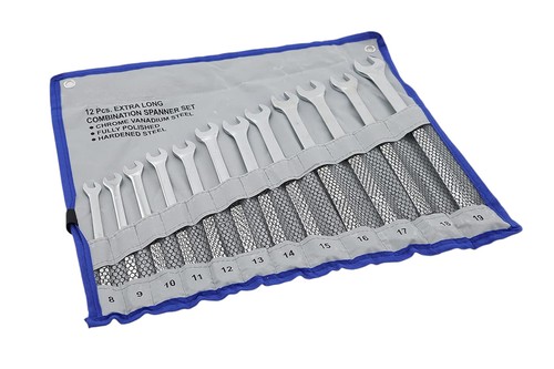 12pc combination spanner set - combination,