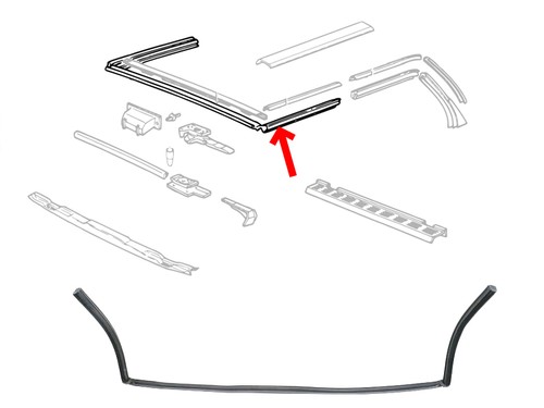 Ucp front convertible top - ucp, seal