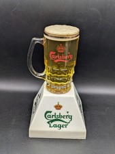 Vintage Carlsberg Lager Bar Front Beer Pump Topper 1970's- 
