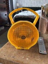 ConiLamp Nissen LED Traffic Cone Lamp Road Self-Activating Switch Amber UNTESTED