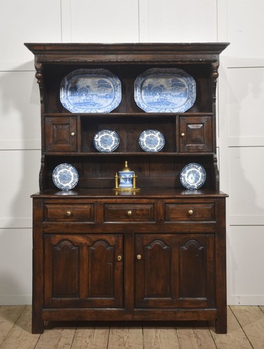 Welsh oak dresser and rack - dresser,