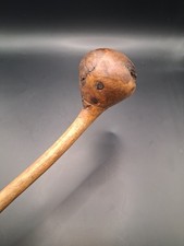 Zulu Knobkerrie Carved Wood Stick South Africa MCM Walking Stick Club 