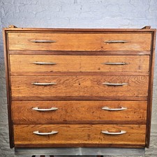Vintage Rare School Laboratory Chest Of Draws Unit - FREE UK P&P